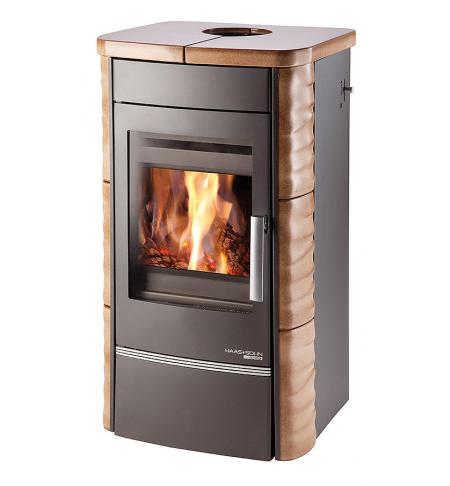 Krbová kamna HAAS+SOHN Alytus antracit,kachle havana