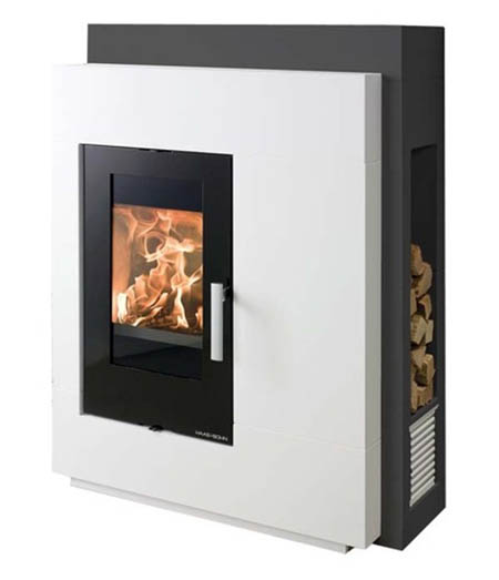 Krbová stavebnice HAAS SOHN PINUS II, krbová vložka Pinus AL, smaltovaná dvířka