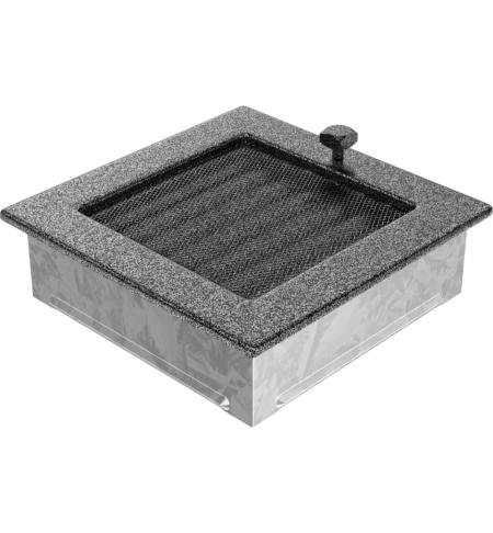 KRATKI mřížka 17x17 cm černo-stříbrná se žaluzií