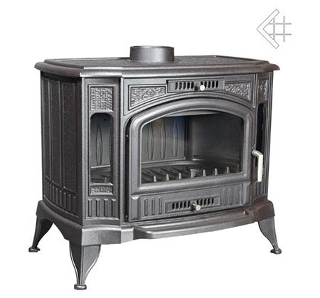 Litinová krbová kamna KRATKI KOZA K9 TF s ventilátorem