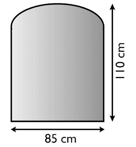 Sklo pod kamna Lienbacher,21.02.981.2/85x110cm,8mm