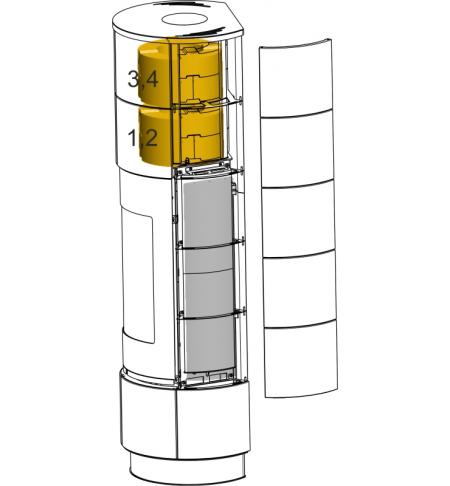 DELIA-CADIZ-SEVILLA-RODANO - AKUMULAČNÍ PRSTENEC - 2 PŮLKRUHY