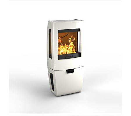 Litinová krbová kamna DOVRE Sense 203 E8 bílý smalt