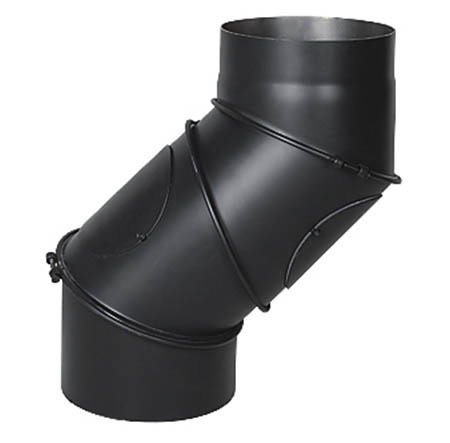 Koleno regulované 4 segmentové s čistícími otvory 180mm