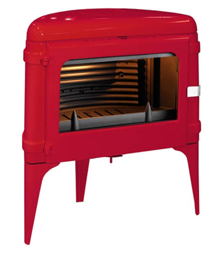 Krbová kamna INVICTA LUNA červená - smalt ref.: 6182-47