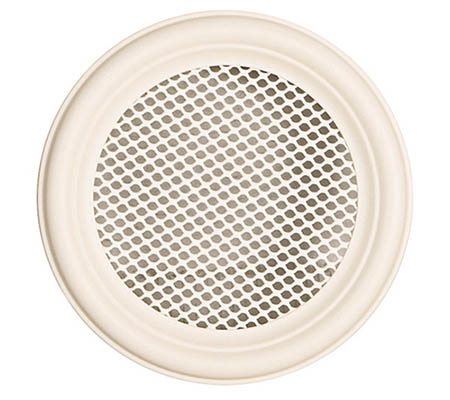 Krbová mřížka kulatá 125mm slonová kost