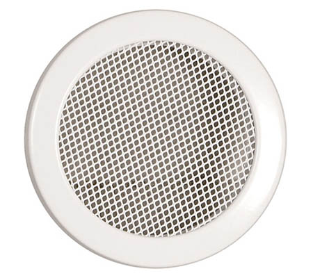 Krbová mřížka kulatá 160mm bílá