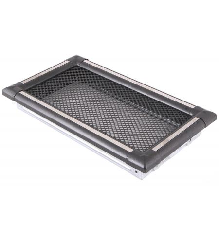 Krbová mřížka 16x32cm EXCLUSIVE grafit / inox