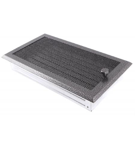 Krbová mřížka 16x32cm s žaluzií staré stříbro