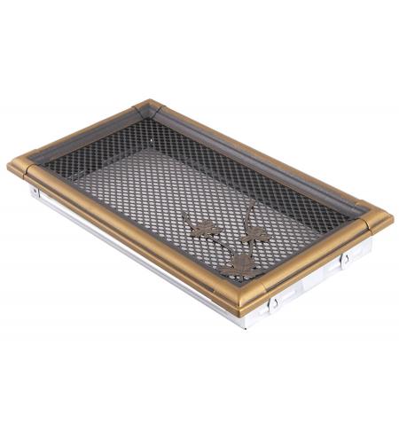 Krbová mřížka 16x32cm RETRO zlatá patina