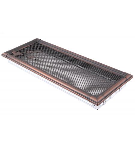 Krbová mřížka 16x45cm RETRO měděná patina