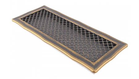 Krbová mřížka 16x45cm DECO zlatá patina