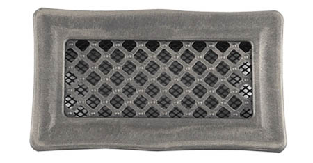 Krbová mřížka 10x20cm DECO stříbrná patina