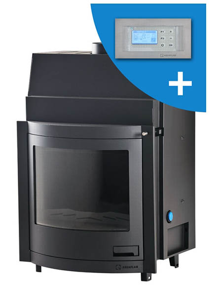 Krbová vložka HS Flamingo AQUAFLAM  PANORAMA 25 s výměníkem a automatickou regulací hoření