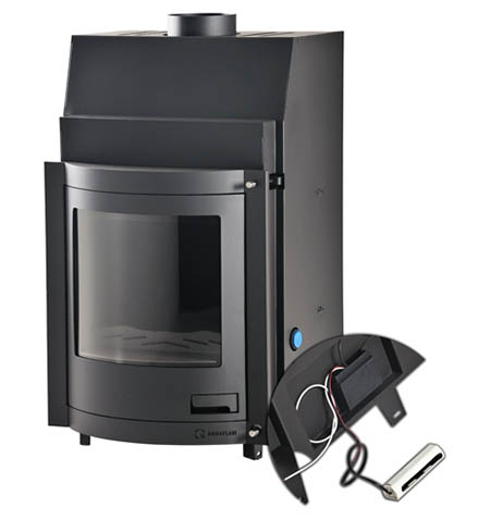 Krbová vložka HS Flamingo AQUAFLAM  PANORAMA 17 s výměníkem a základní regulací