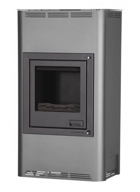 Krbová kamna HS Flamingo AQUAFLAM  17 s výměníkem - šedá, manuální regulace