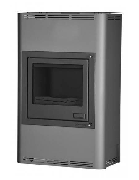 Krbová kamna HS Flamingo AQUAFLAM  25 s výměníkem - šedá, automatická regulace