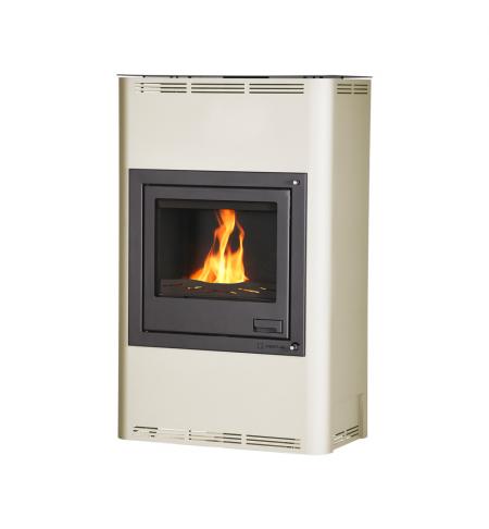 Krbová kamna HS Flamingo AQUAFLAM  25 s výměníkem - krémová, automatická regulace