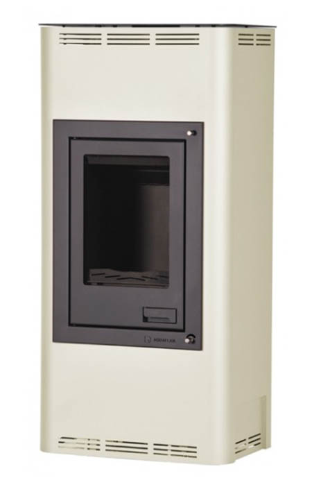 Krbová kamna HS Flamingo AQUAFLAM  7 s výměníkem - krémová, základní regulace