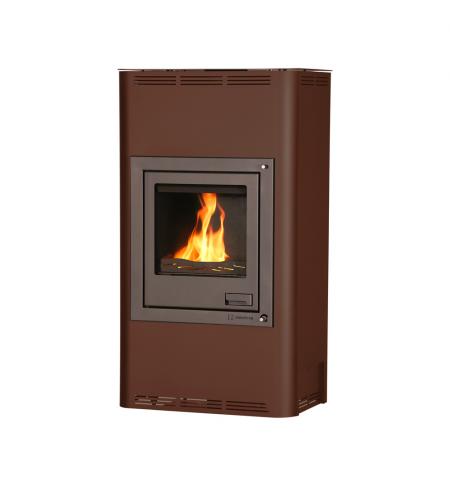 Krbová kamna HS Flamingo AQUAFLAM  17 s výměníkem - hnědá - sametová, manuální regulace