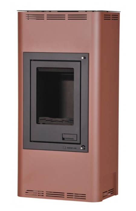 Krbová kamna HS Flamingo AQUAFLAM  7 s výměníkem - hnědá - sametová, automatická regulace