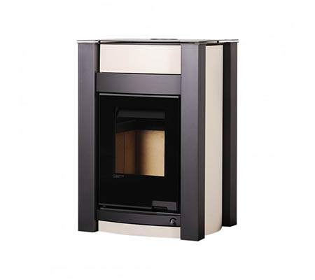 Krbová kamna HS Flamingo AQUAFLAM VARIO  KALMAR 11/7kW krémová