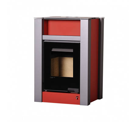 Krbová kamna HS Flamingo AQUAFLAM VARIO  LEND 11/5kW červená