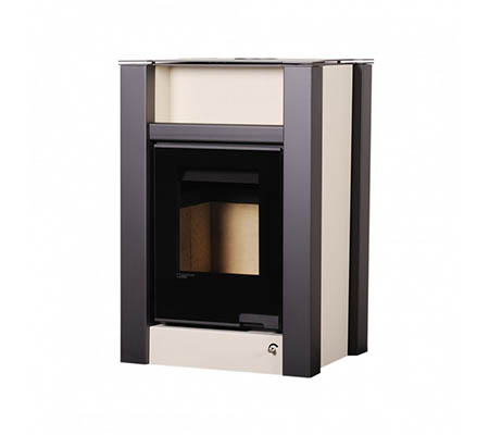 Krbová kamna HS Flamingo AQUAFLAM VARIO  LEND 11/7kW krémová