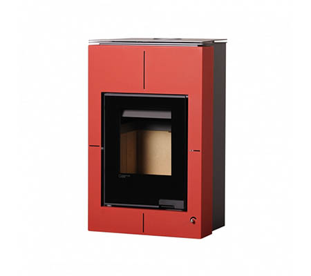 Krbová kamna HS Flamingo AQUAFLAM VARIO  SAPORO 11/5kW červená