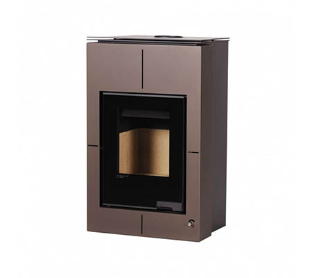 Krbová kamna HS Flamingo AQUAFLAM VARIO  SAPORO 11/7kW hnědá - sametová