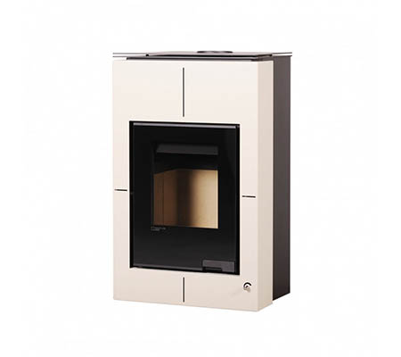 Krbová kamna HS Flamingo AQUAFLAM VARIO  SAPORO 11/7kW krémová