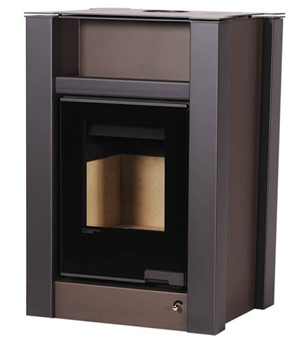 Krbová kamna HS Flamingo AQUAFLAM VARIO  LEND 11kW hnědá - sametová (teplovzdušná verze)