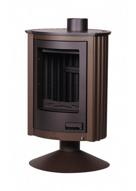Krbová kamna HS Flamingo MASTERFLAMME  Piccolo II, hnědá - sametová