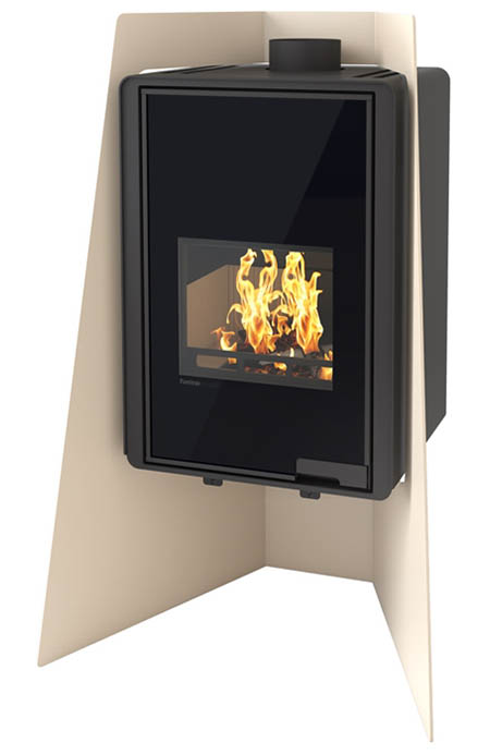 Krbová kamna HS Flamingo DELUXE  ISLAND, krémová