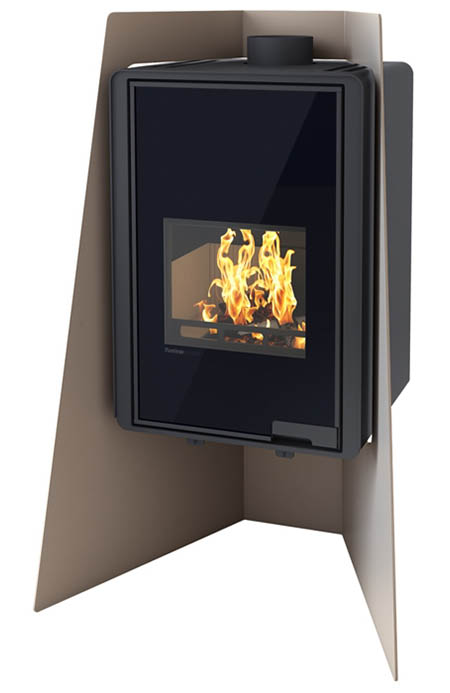 Krbová kamna HS Flamingo DELUXE  ISLAND, olivová