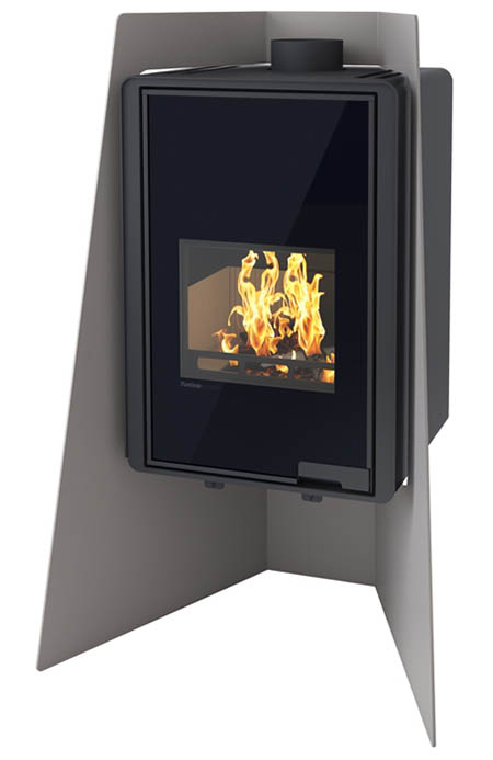 Krbová kamna HS Flamingo DELUXE  ISLAND, šedá