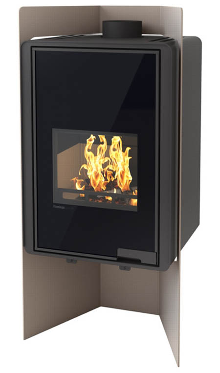 Krbová kamna HS Flamingo DELUXE  PULAU, olivová