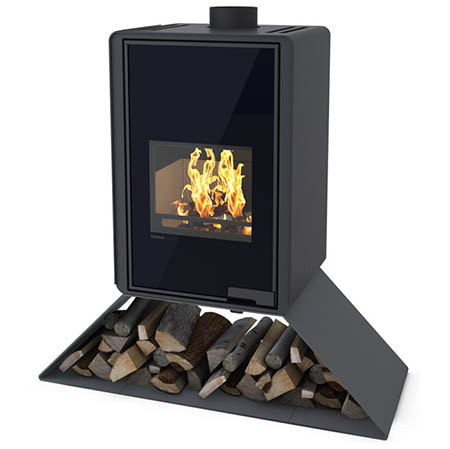 Krbová kamna HS Flamingo DELUXE  SENAI, černá