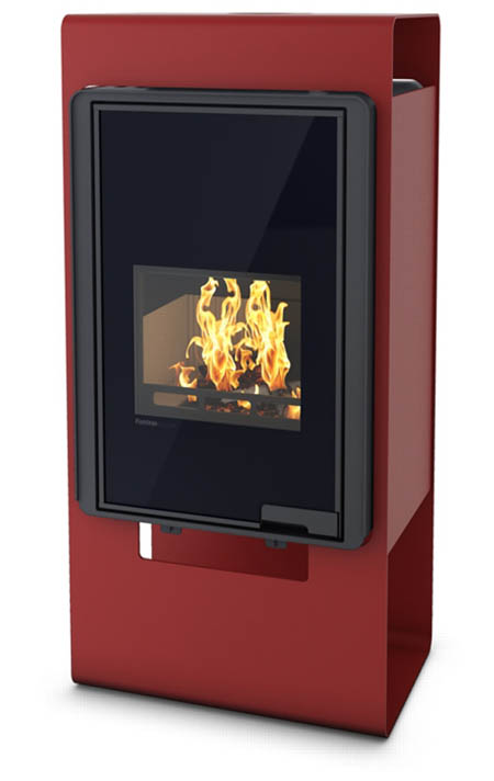 Krbová kamna HS Flamingo DELUXE  SINGA, červená