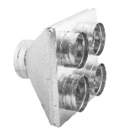 Skříňka rozvodu vzduchu 125/4 x 100 mm