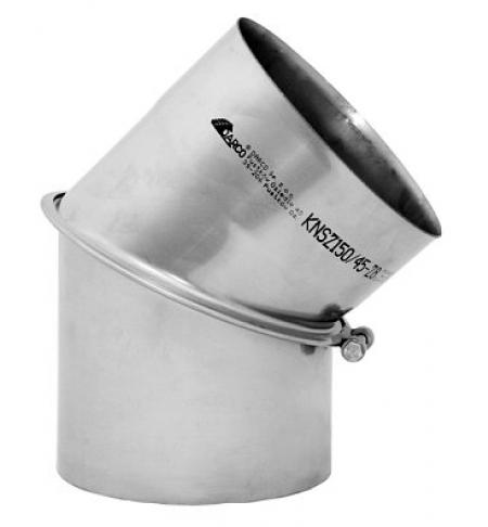Koleno nerez 1mm - nastavitelné 45* 180mm
