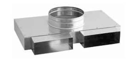 Přechodka–2 x kanál-ohebné potrubí