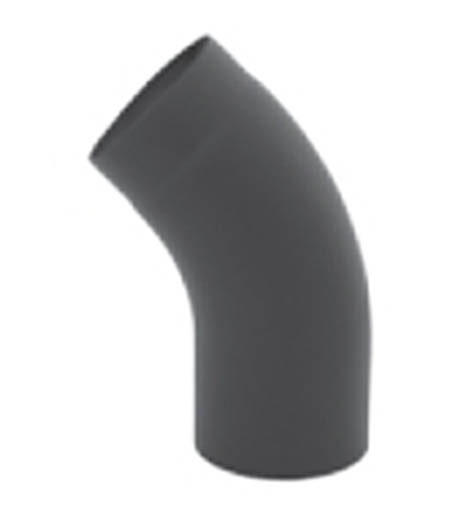 Koleno 45° tažené průměr 120 mm, černá