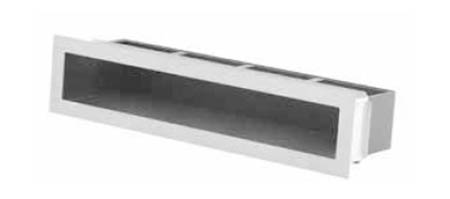 Ventilační otvory s montážním rámem – rovné 900 x 100 mm nerez