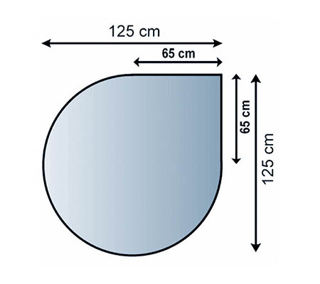 Sklo pod kamna Lienbacher,21.02.888.2/125x125cm,8mm
