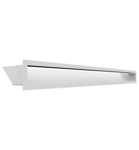 Krbová mřížka LUFT 9x100 cm bílá