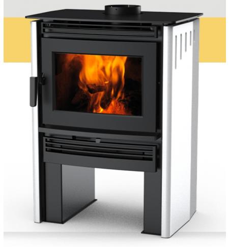 Kanadská kamna Pacific Energy NEO 1.6 bílá, smaltované plechy