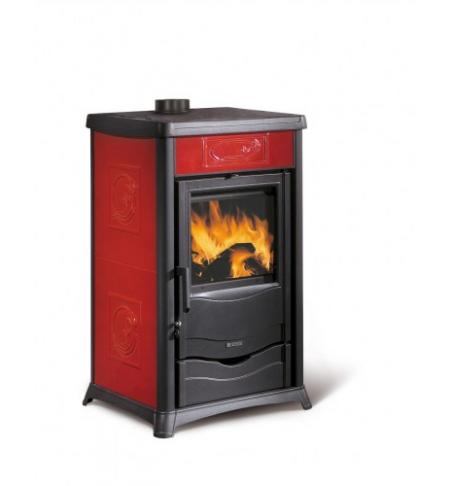 Teplovodní krbová kamna NORDICA TERMOROSSELLA PLUS EVO D.S.A. 4.0 Liberty Bordó