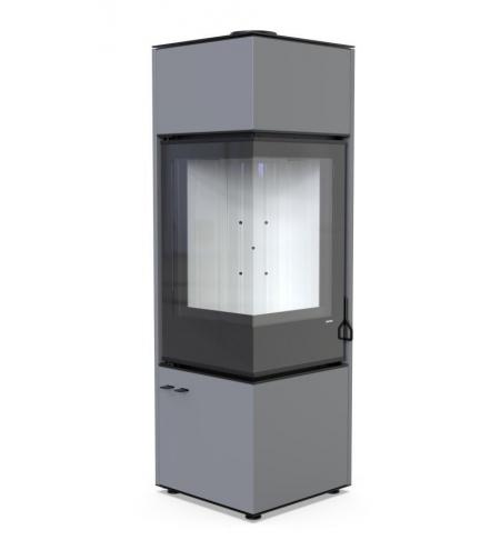 DEFRO HOME Krbová kamna QUADROOM LONG – šedá