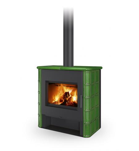 Romotop TELDE Keramika rustik kamna s teplovodním výměníkem a dvojitým prosklením